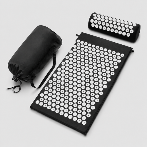 Acupressure Mat & Pillow Set for Back, Neck & Foot Pain Relief – Yoga Massage Cushion with Needle Therapy