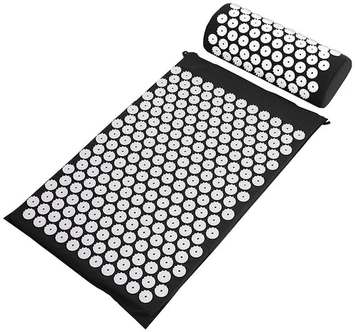 Acupressure Mat & Pillow Set for Back, Neck & Foot Pain Relief – Yoga Massage Cushion with Needle Therapy