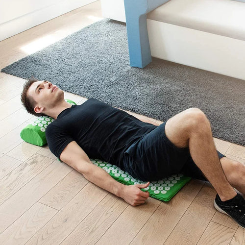 Acupressure Mat & Pillow Set for Back, Neck & Foot Pain Relief – Yoga Massage Cushion with Needle Therapy