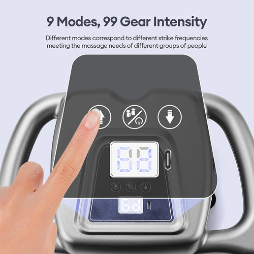 24-Head Fascia Gun Massager with 9 Modes Deep Tissue Vibration Massage for Back, Neck & Full Body Relief