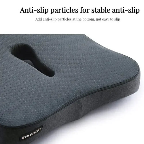 Memory Foam Orthopedic Seat Cushion & Lumbar Support Pillow for Office Chair and Car Seat