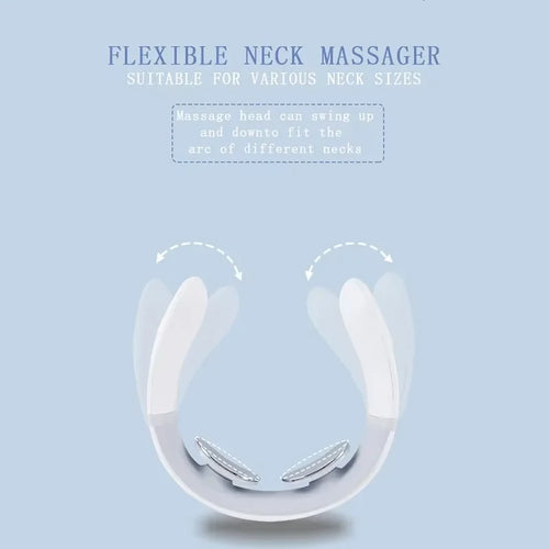 Portable Neck & Shoulder Massager for Cervical Spine Relief – Electric Mini Neck Relaxation Device