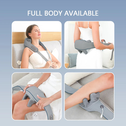 Foreverlily 26W Neck & Shoulder Massager Shawl – Wireless Deep Kneading Cervical & Back Massage Device