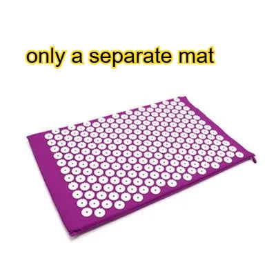 Acupressure Mat & Pillow Set for Back, Neck & Foot Pain Relief – Yoga Massage Cushion with Needle Therapy
