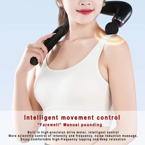 Smart Fascia Gun Electric Massage Gun – Deep Tissue Muscle Massager for Back, Neck & Shoulder Relief