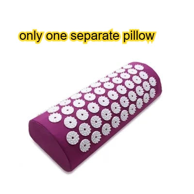 Acupressure Mat & Pillow Set for Back, Neck & Foot Pain Relief – Yoga Massage Cushion with Needle Therapy