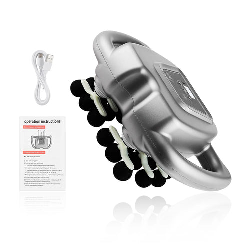 24-Head Fascia Gun Massager with 9 Modes Deep Tissue Vibration Massage for Back, Neck & Full Body Relief