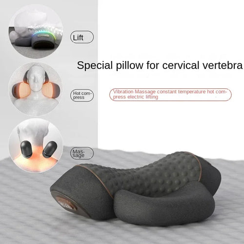 NEW Electric Neck Massager Cervical Traction Pillow with Heat & Vibration – Neck and Shoulder Pain Relief Device
