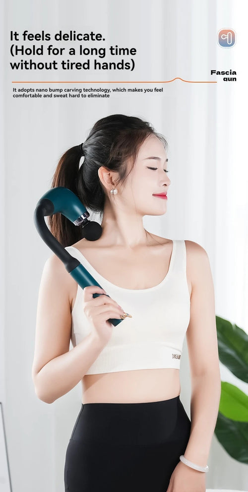 Smart Fascia Gun Electric Massage Gun – Deep Tissue Muscle Massager for Back, Neck & Shoulder Relief