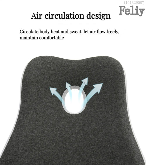 Memory Foam Orthopedic Seat Cushion & Lumbar Support Pillow for Office Chair and Car Seat