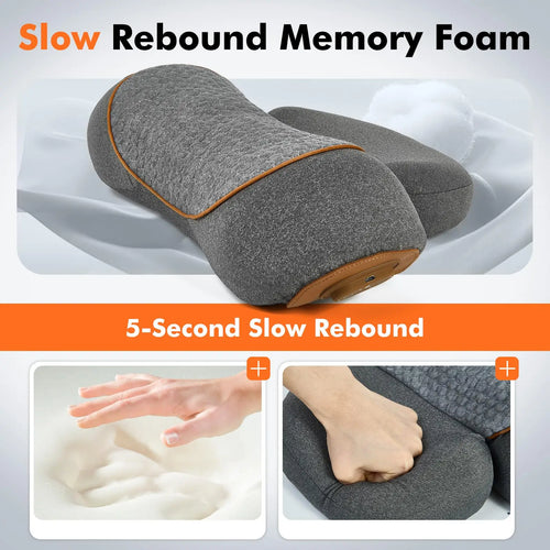 NEW Electric Neck Massager Cervical Traction Pillow with Heat & Vibration – Neck and Shoulder Pain Relief Device